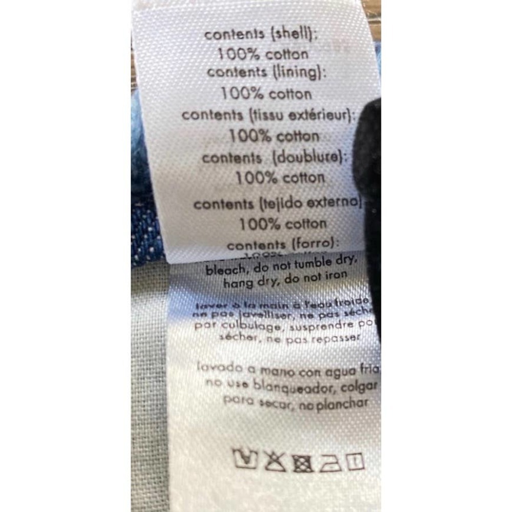 WE WORE WHAT Indigo  Frayed Waist Straight Leg Jean, FF0633 - Picture 5 of 12